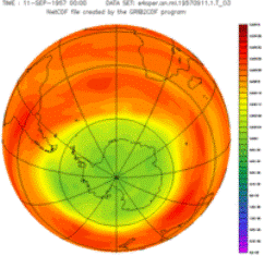 Озоновые дыры на Земле